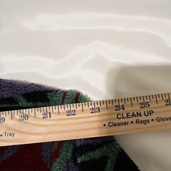 Vintage Tsunami Half Zip Fleece Sweater Aztec Pattern Hiking Men's Size L Toggle - Picture 10 of 14